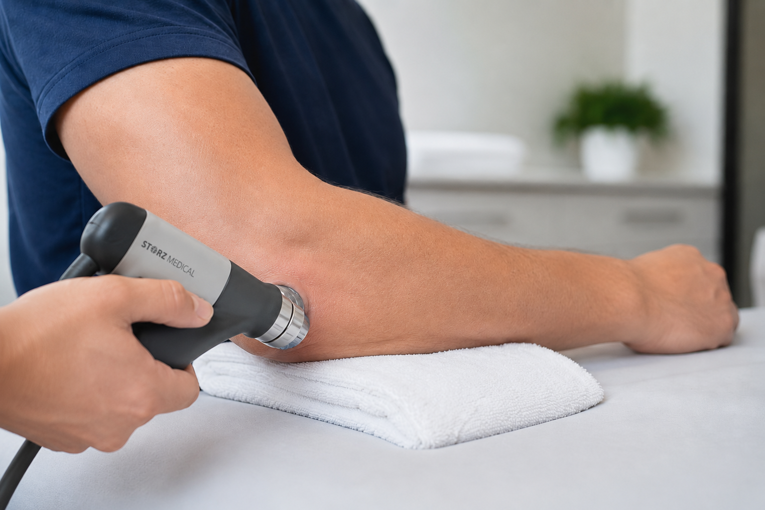 Tennis Elbow treatment using STORZ shockwave equipment